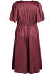 Empire feestjurk in midi lengte, Donker Bordeaux, Packshot image number 1