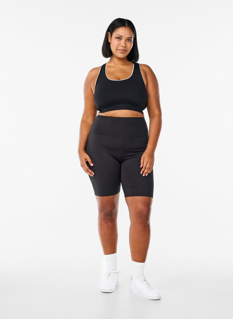 Strakke sport shorts, Black, Model