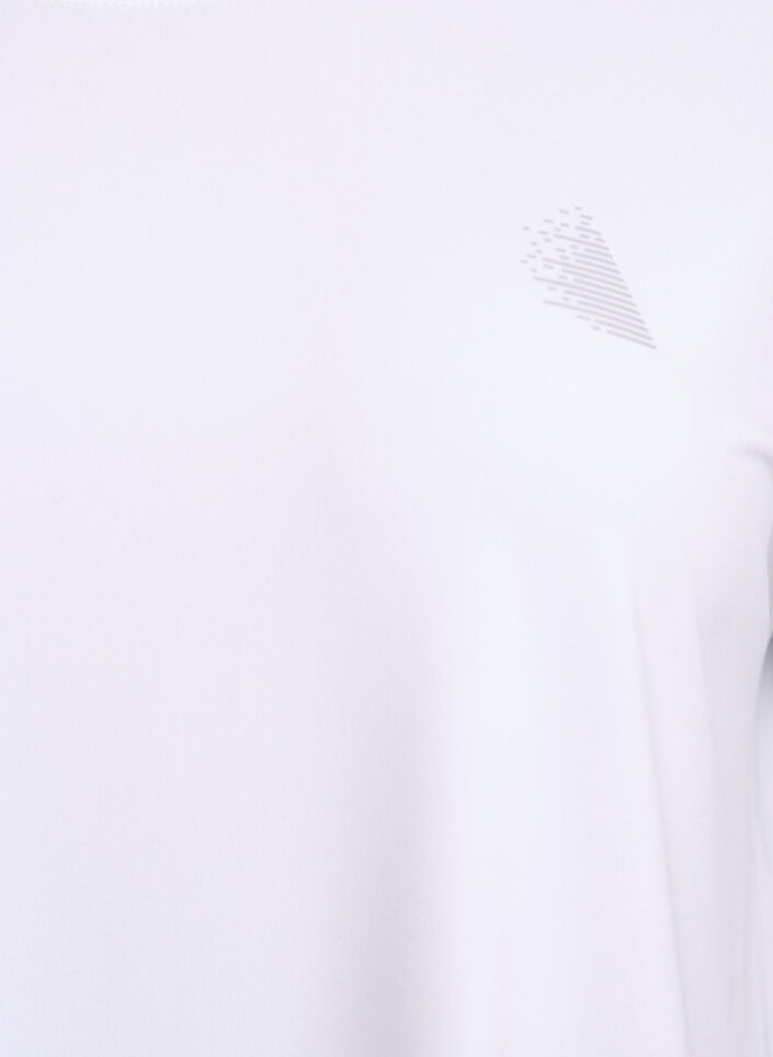 Effen gekleurd trainingsshirt, Wit, Packshot image number 2