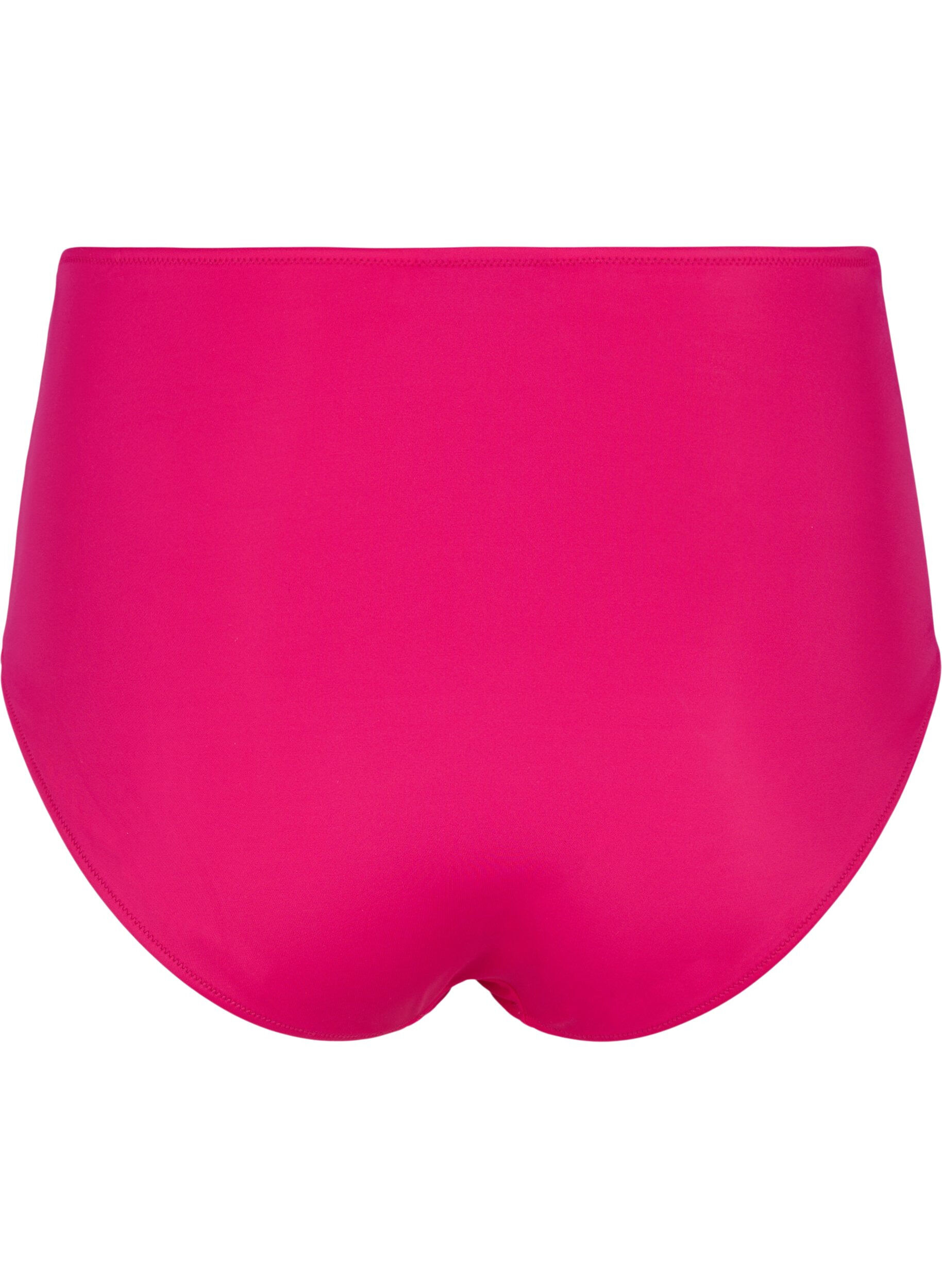 ZizziBikinibroekjes met hoge taille, Roze, Packshot image number 1