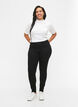 Extra slim fit Amy jeans met hoge taille, Zwart, Model image number 0