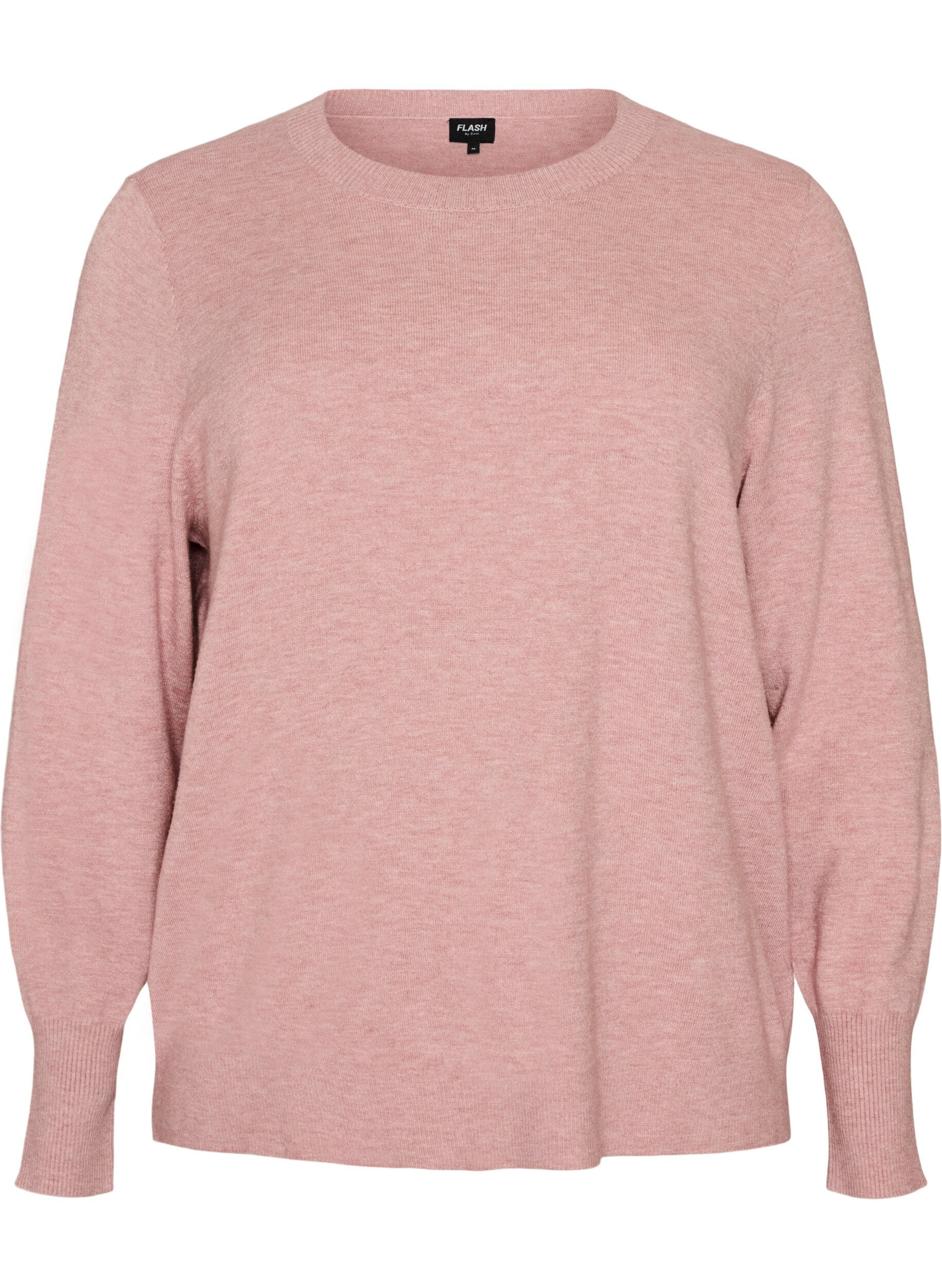 FLASH - Gebreide blouse met ronde hals