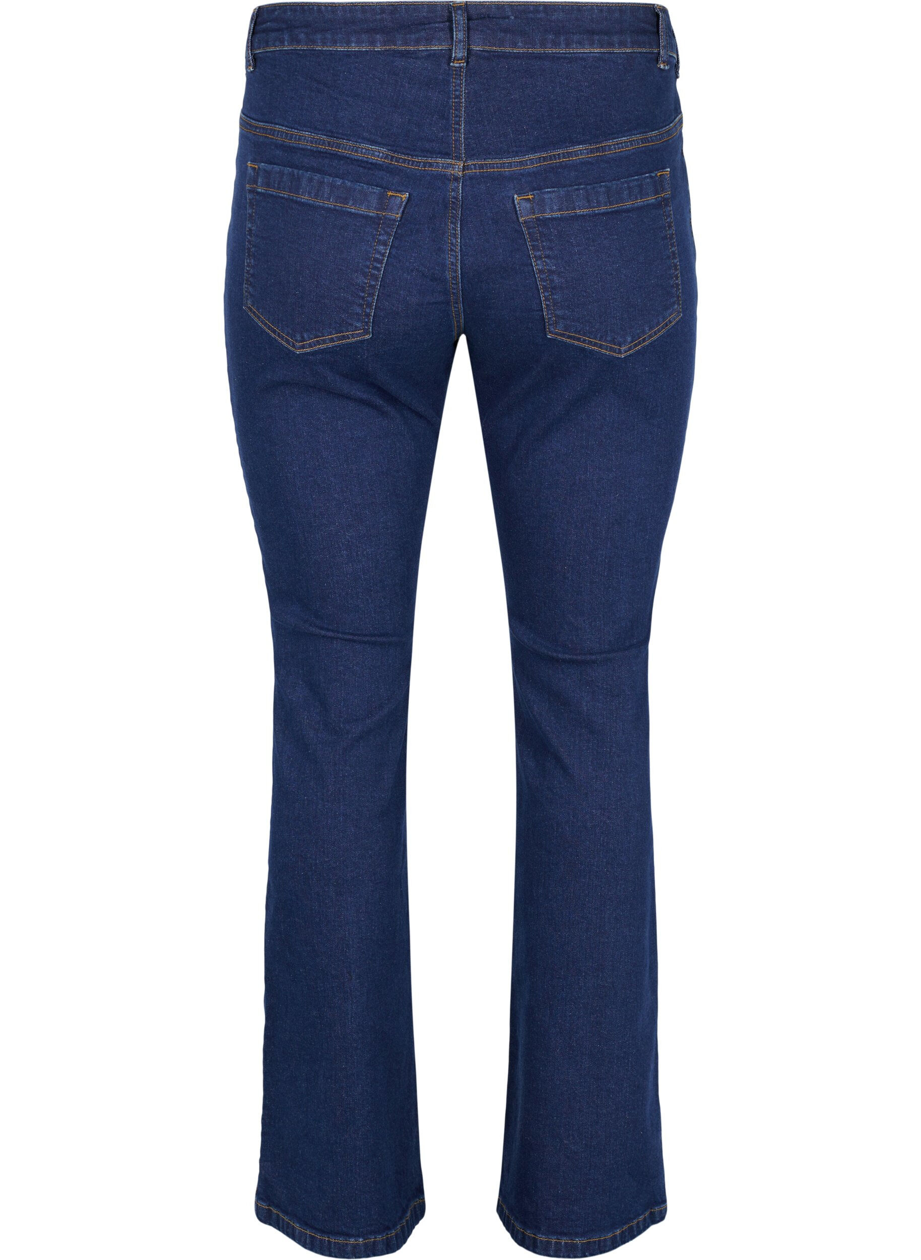 ZizziEllen bootcut jeans met hoge taille, Blauw, Packshot image number 1