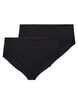 2-pack onzichtbare brief training panties, Zwart, Packshot image number 0