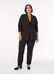 Blazer met strass-steentjes, Zwart, Model image number 1
