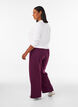 Sweatpants met hoge taille en wijde pijpen, Paars, Model image number 1