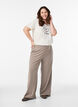 FLASH - Broek met wijde pijpen, Beige, Model image number 1