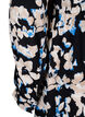 Viscose jurk met print en lange mouwen, Zwart, Packshot image number 3