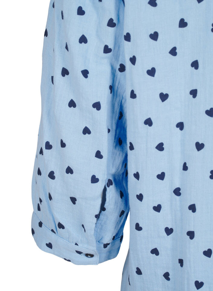 Shirtblouse met 3/4 mouwen, D.R.Blue N.A.Hearts, Packshot