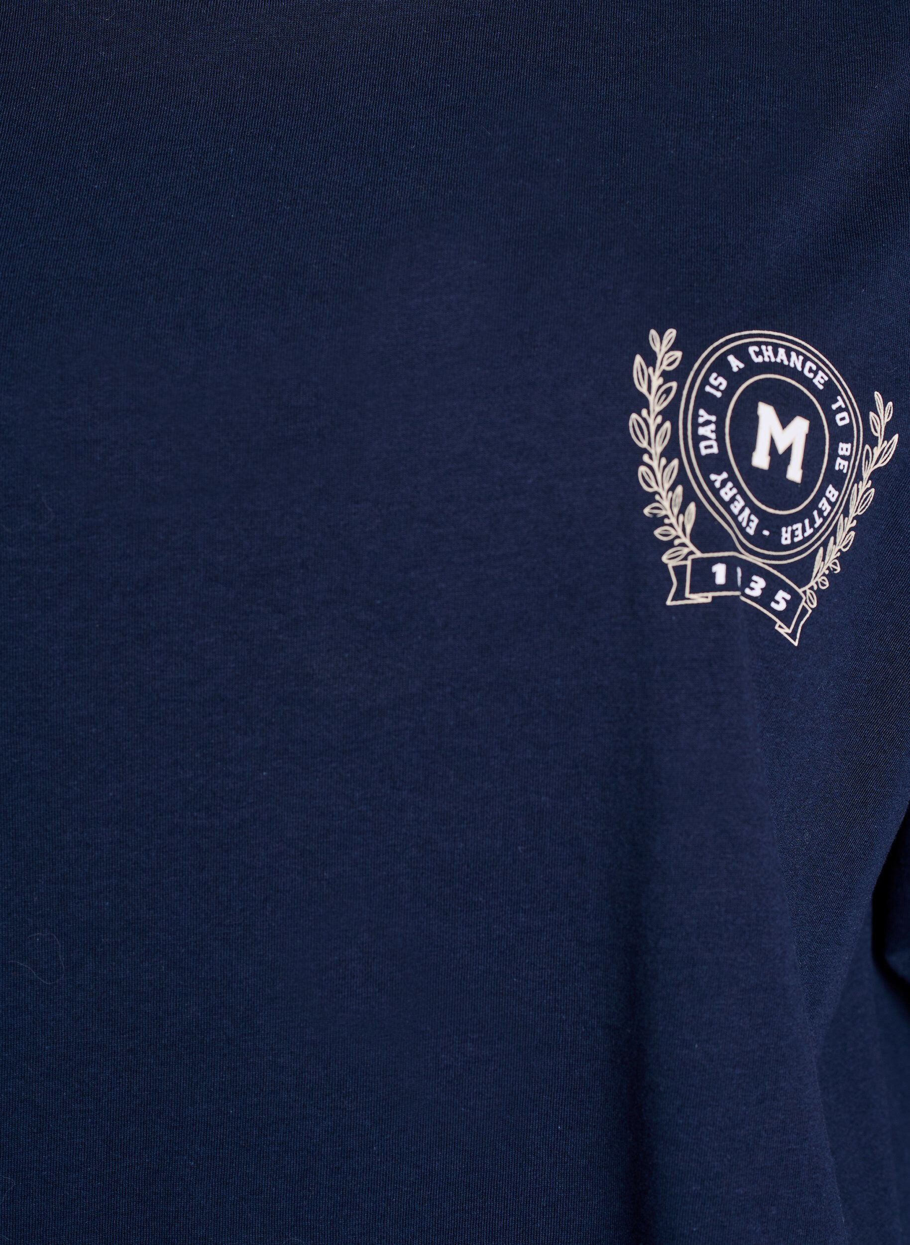 ZizziOversized T-shirt met rugprint, Blauw, Packshot image number 2