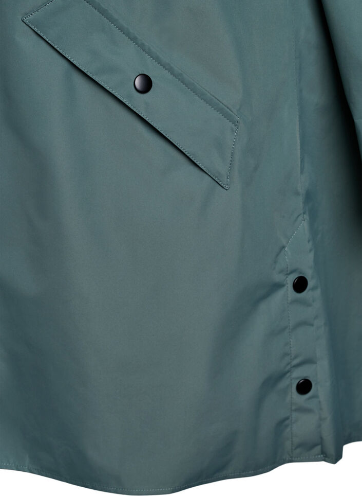 Regenjas met zakken en capuchon, Groen, Packshot image number 3