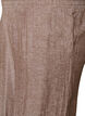 Wijde linnen en viscose broek, Bruin, Packshot image number 2
