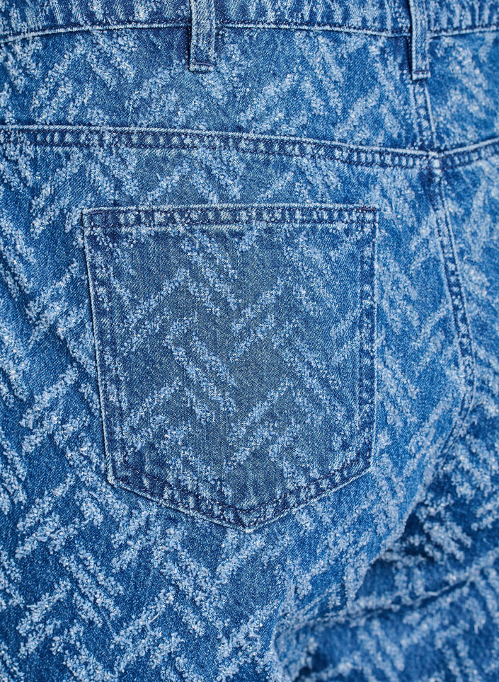 Mille jeans met gestructureerd patroon, B.D. ZigZag, Packshot