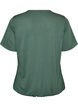 Blouse met kanten inzetstuk en ballonmouwen, Groen, Packshot image number 1