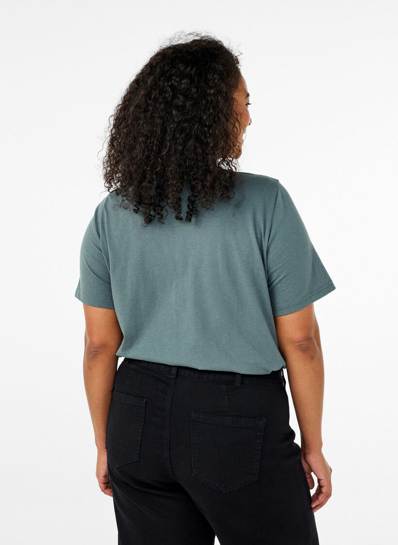 FLASH - T-shirt met motief, Groen, Model image number 2