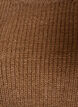 Gebreide blouse met ribstructuur en knoopdetails, Bruin, Packshot image number 2