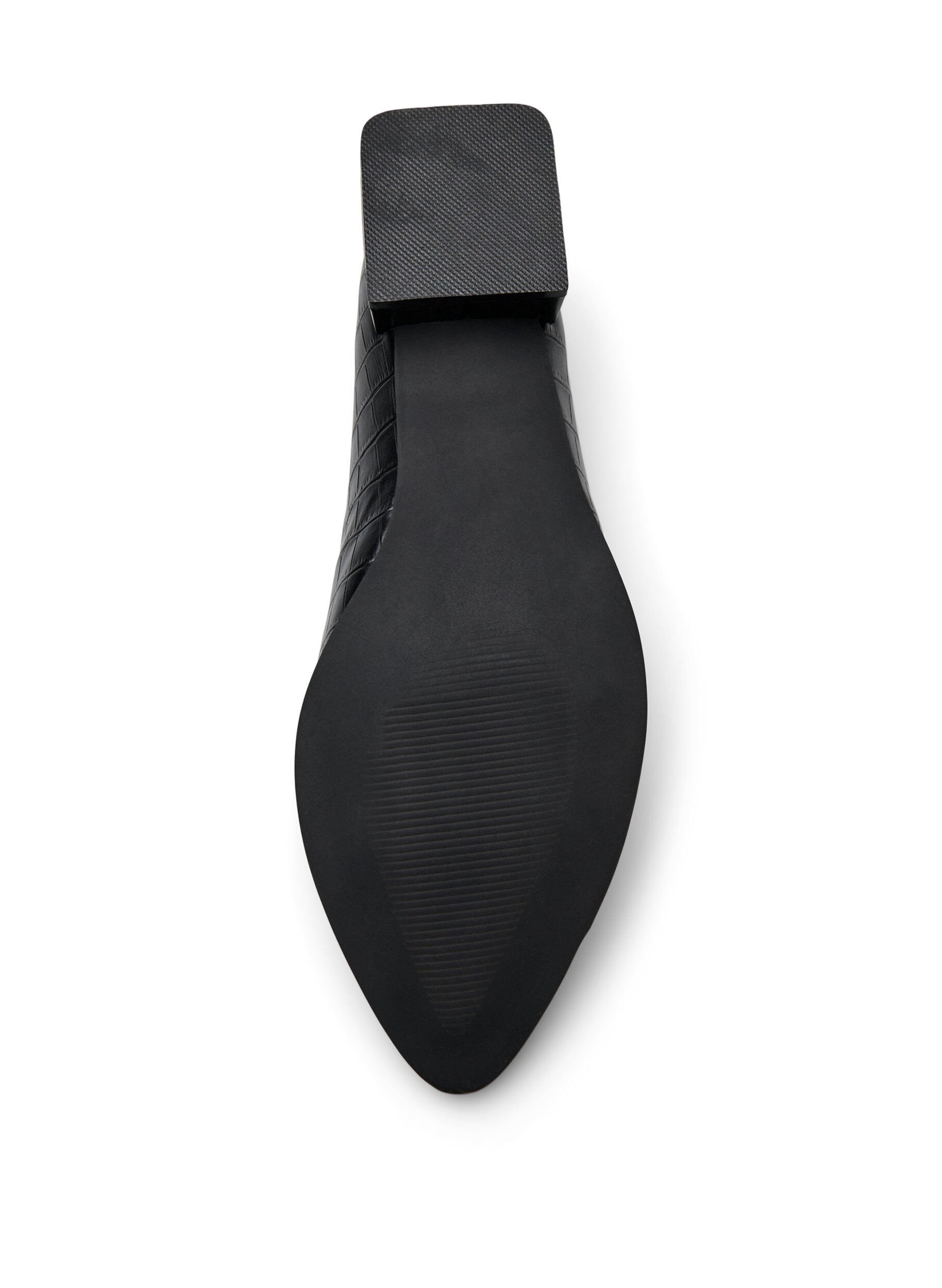 ZizziWide fit - Loafers met een krokodilleneffect, Zwart, Packshot image number 4