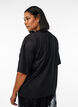 Sporty T-shirt met print aan de voorkant, Black, Model image number 1