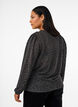 Blouse met lange mouwen met glitter en patroon, Grijs, Model image number 2