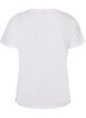 Katoenen T-shirt met print aan de voorkant, Wit, Packshot image number 1