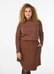 Korte rok van corduroy, Bruin, Model image number 0