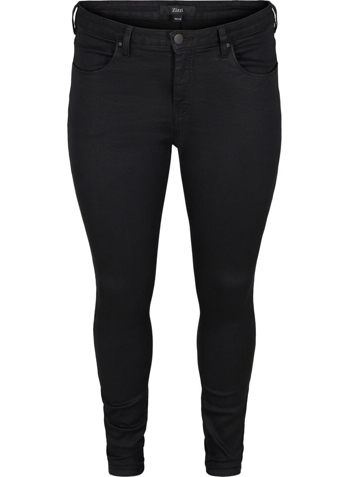 Super slim Amy jeans met hoge taille, Black, Packshot image number 0