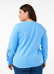 Sweatshirt met geborduurde uitsneden, Della Robbia Blue, Model image number 1