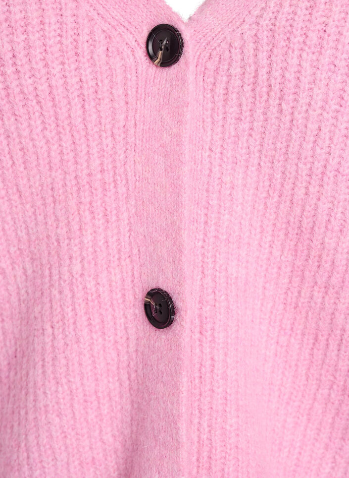 V-hals cardigan van breisel, Roze, Packshot image number 2