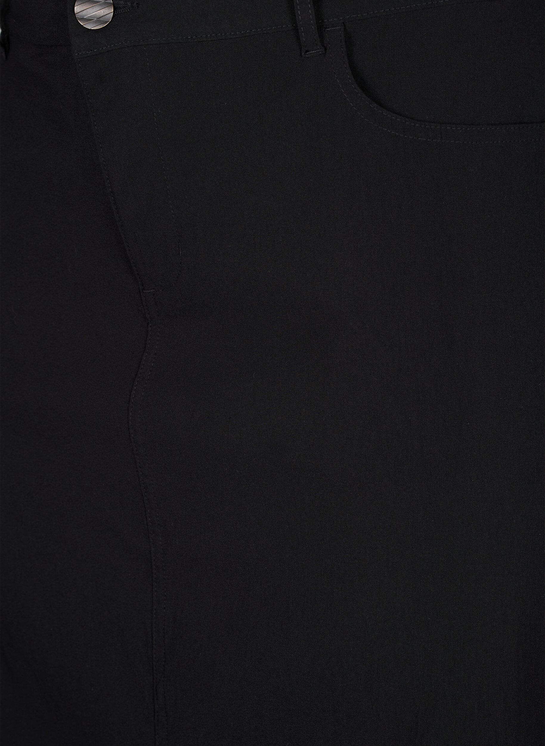 ZizziLange rok met split aan de voorkant, Zwart, Packshot image number 2