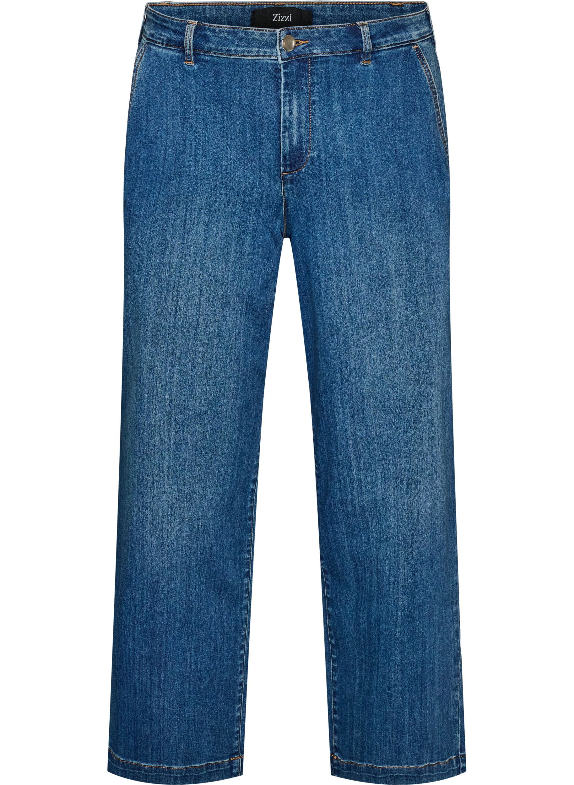 Wide fit Myra jeans met hoge taille