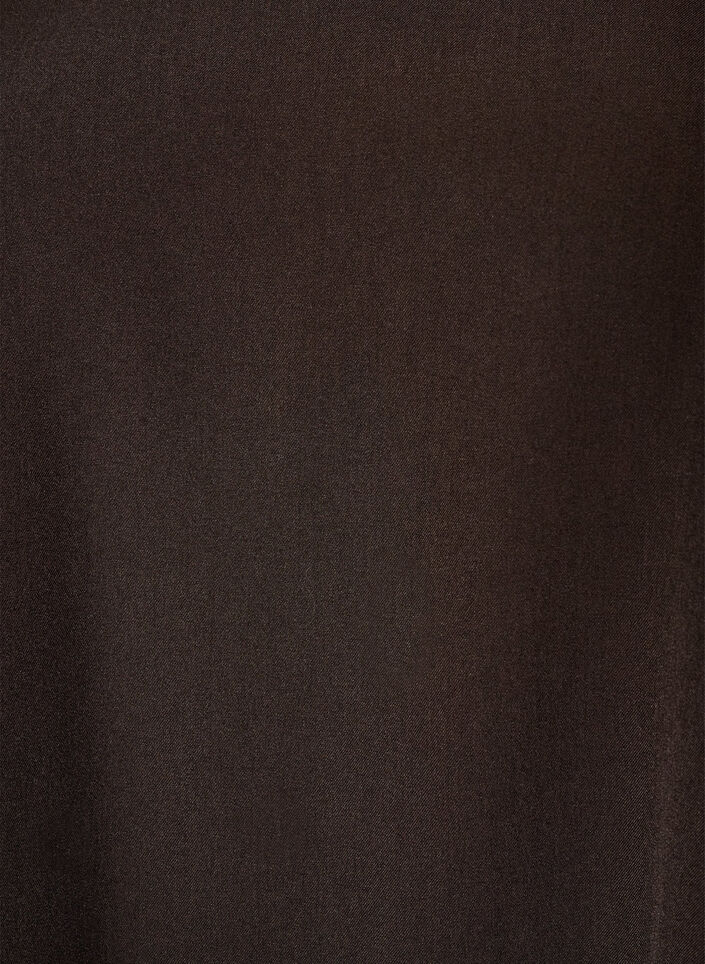 Mouwloze A-lijn jurk met krijtstreep, Bruin, Packshot