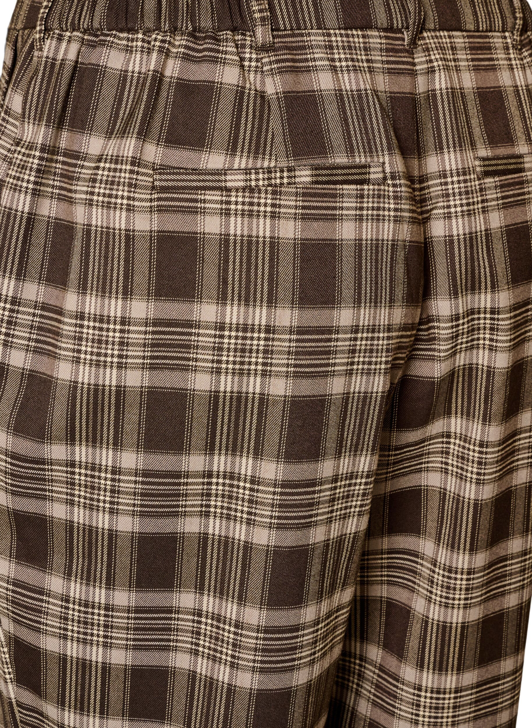 ZizziGecrochte broek met wijde pijpen, Bruin, Packshot image number 3
