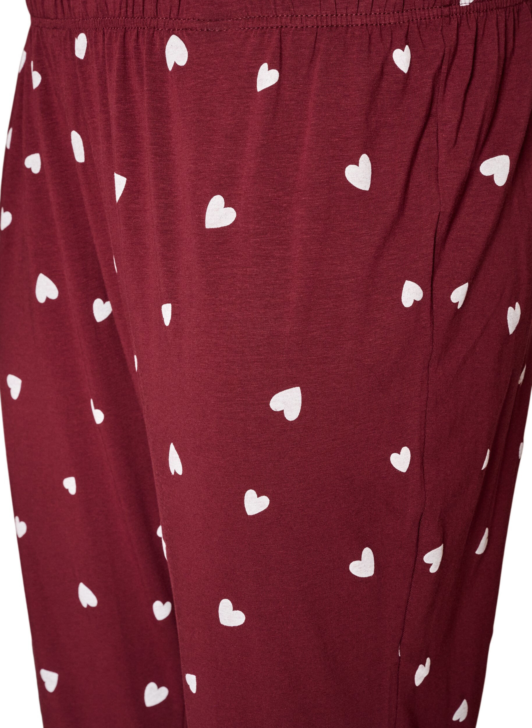ZizziBedrukte pyjamabroek, Rood, Packshot image number 2