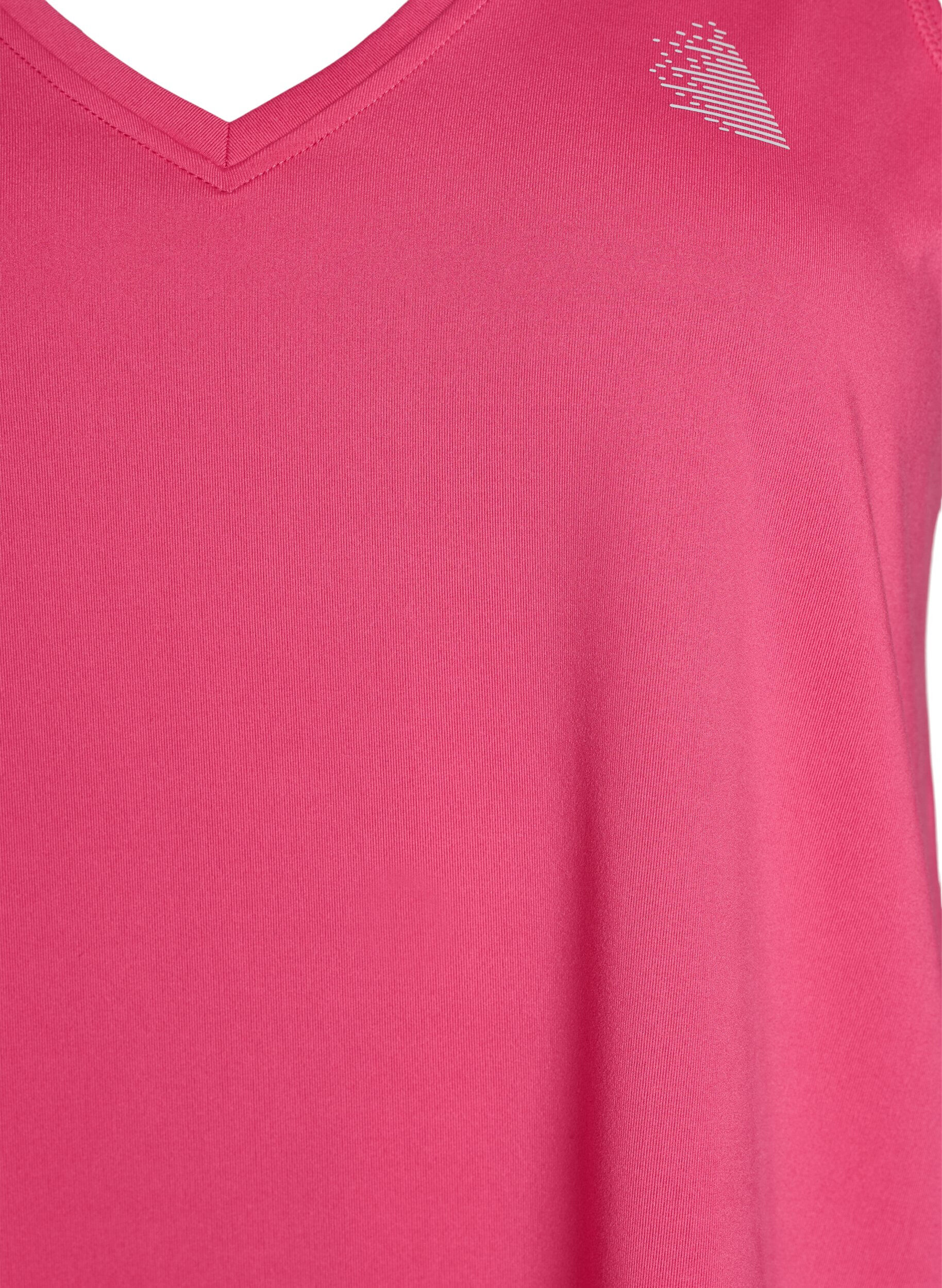 ZizziSporttop met V-hals, Roze, Packshot image number 2