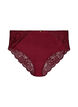 Panties met kant en een strikdetail aan de achterkant, Donker Bordeaux, Packshot image number 0