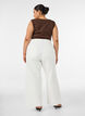 Myra high waist jeans met een wide fit, Wit, Model image number 1