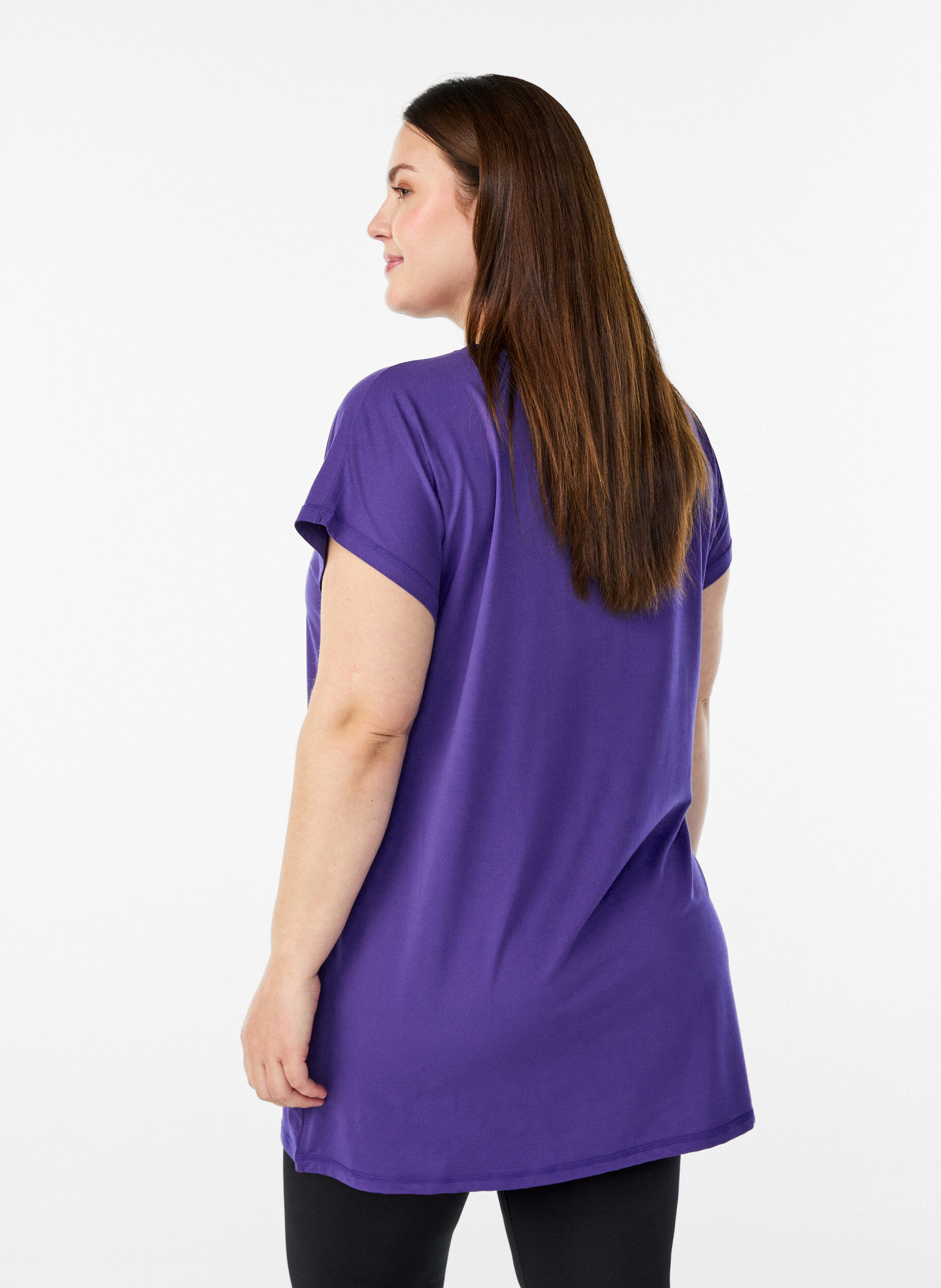 ZizziLang trainings T-shirt, Paars, Model image number 2