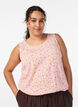 Mouwloze top met textuur, Roze, Model image number 0