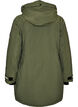 Waterafstotende parka met capuchon en functionele details, Groen, Packshot image number 1