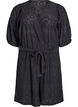 Playsuit met korte mouwen en strik, Black, Packshot image number 0