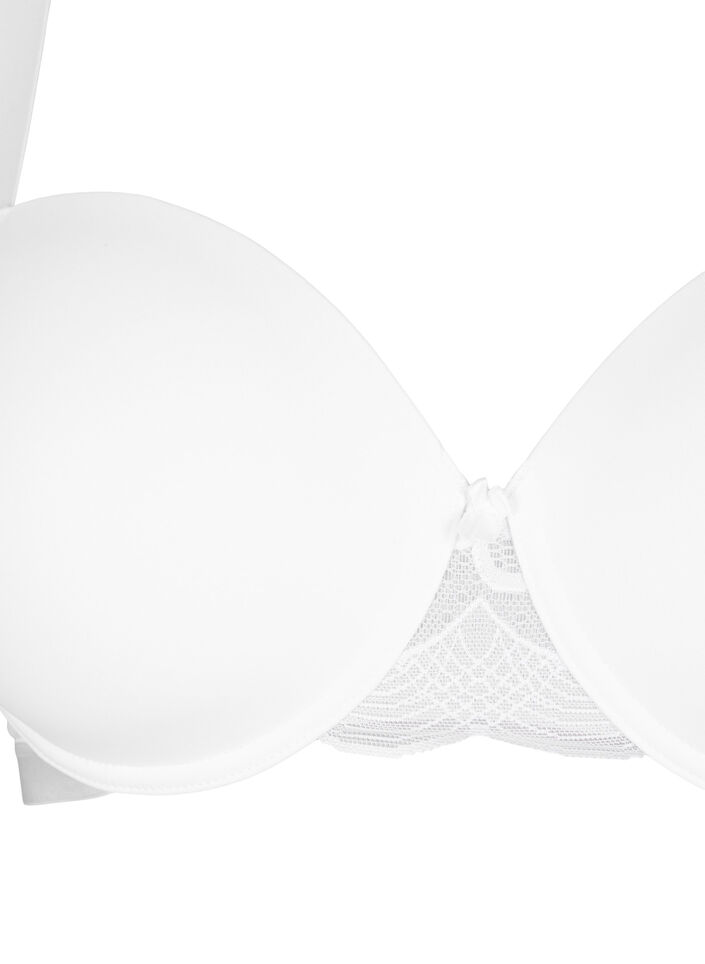 Voorgevormde bh met mesh, Bright White, Packshot