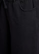 Losse pasvorm jeans met een elastische tailleband en een trekkoord, Zwart, Packshot image number 2