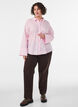 Shirt met bloemenborduursel en wijde mouwen, Roze, Model image number 1