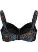Gewatteerde bikinitop met print, Blauw, Packshot image number 1