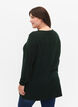 Gebreide blouse gemaakt van katoen en viscose., Groen, Model image number 2