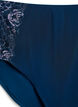 Slipje van microvezel met kant en een normale taille, Blauw, Packshot image number 2