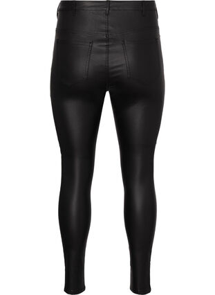 ZizziGecoate Amy jeans met ritsdetail, Zwart, Packshot image number 1
