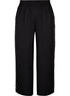 Losse broek met elastische tailleband en zakken, Zwart, Packshot image number 0