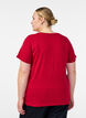 Kerst T-shirt van biologisch katoen, Rood, Model image number 2