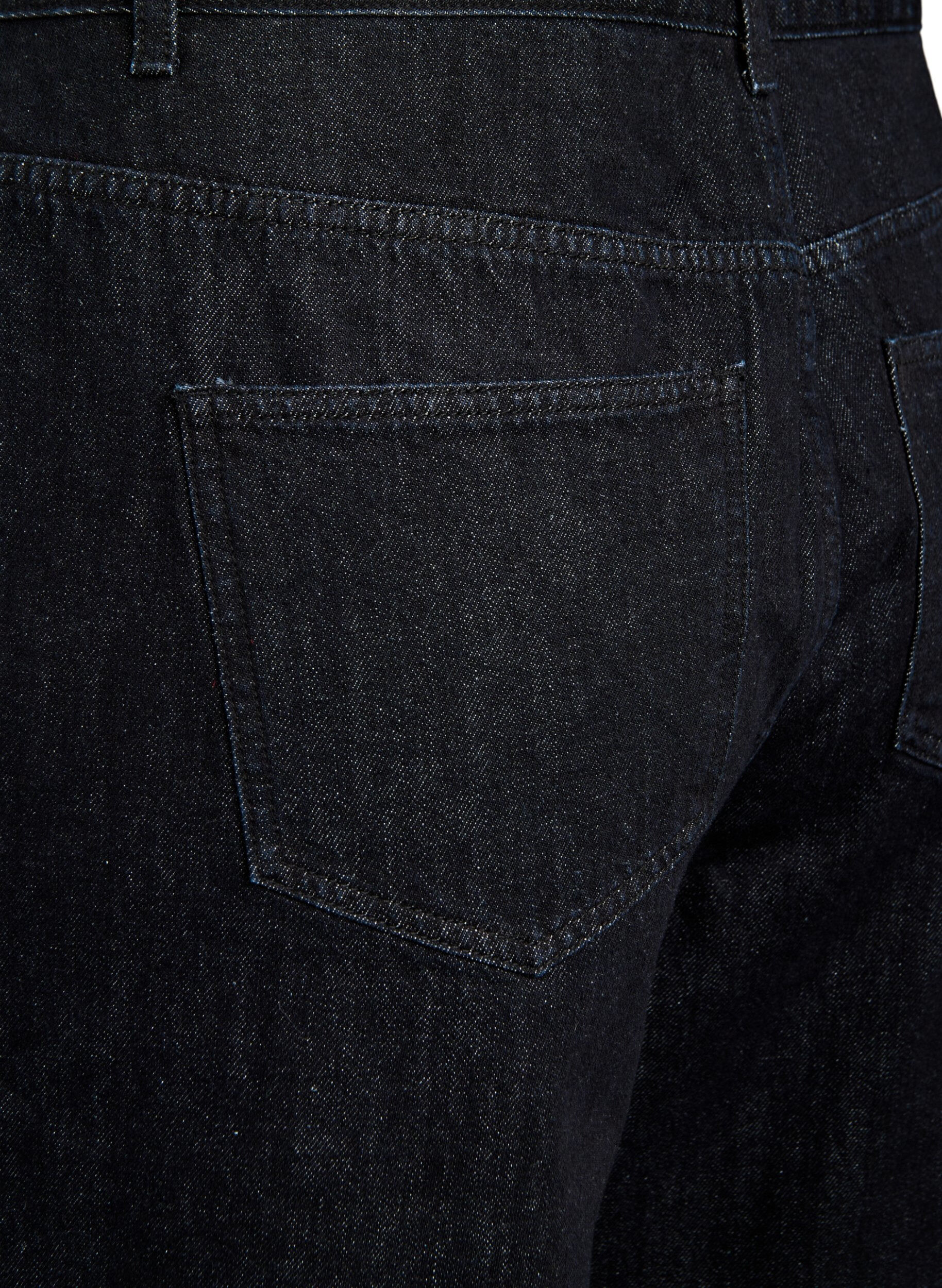 ZizziWide fit jeans met een zachte, geborstelde binnenkant, Zwart, Packshot image number 3
